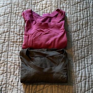 Lot of 2 Lululemon Shorts Sleeve Shirts